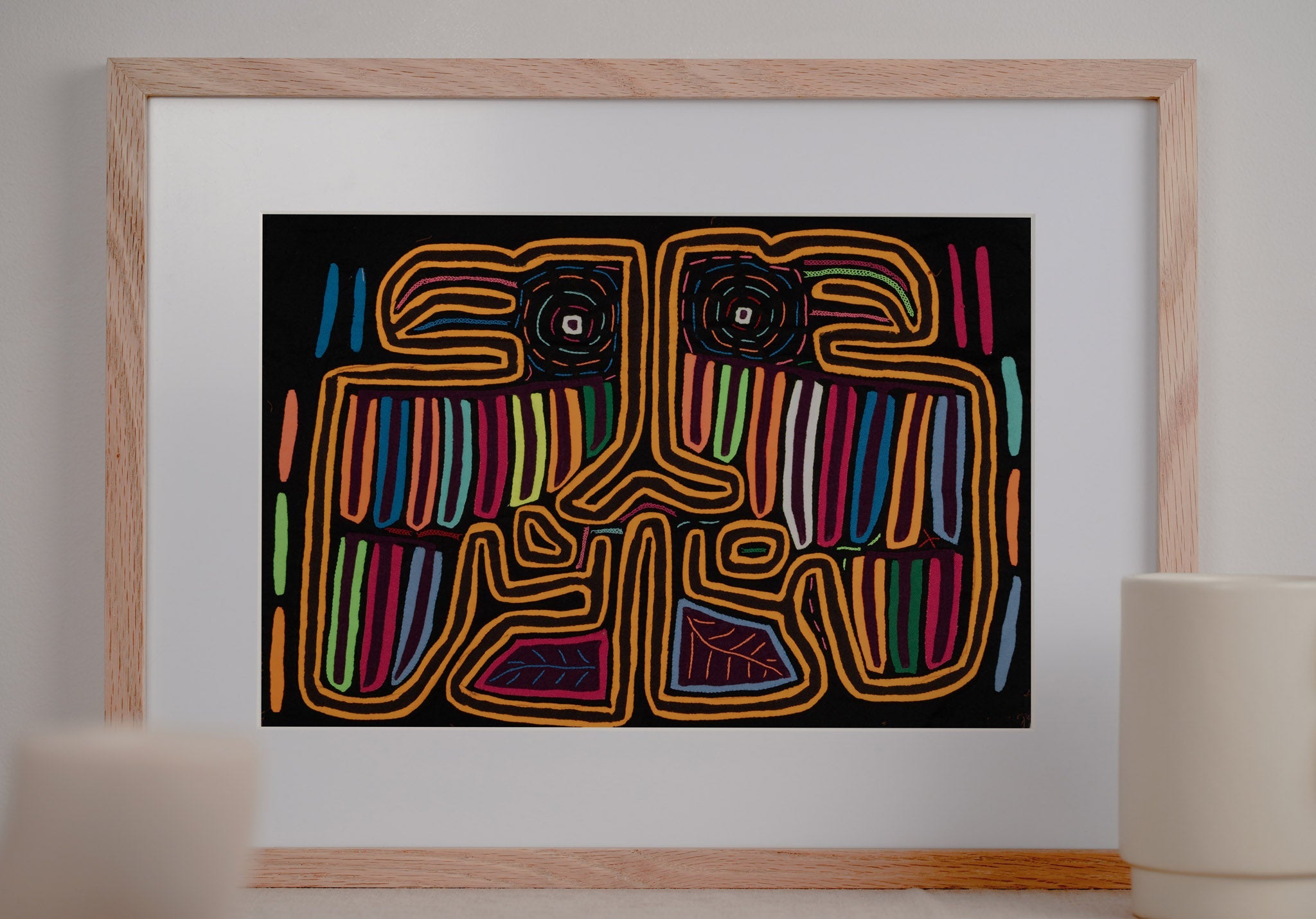 Black Light Toucan Parrot Special Mola