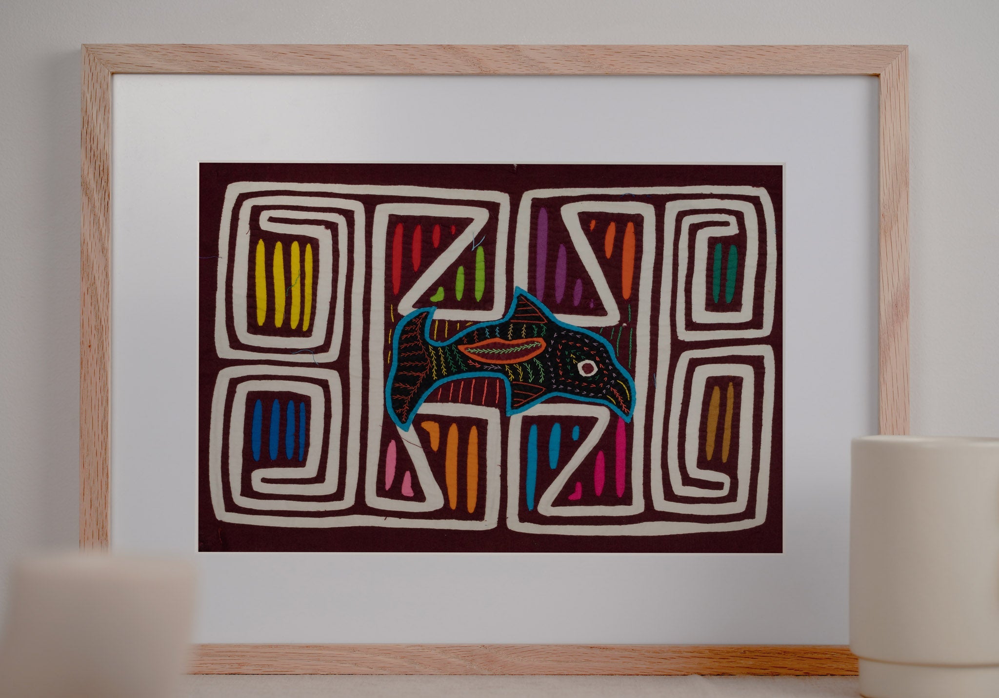 Vintage Blue Fish Aquarium Mola