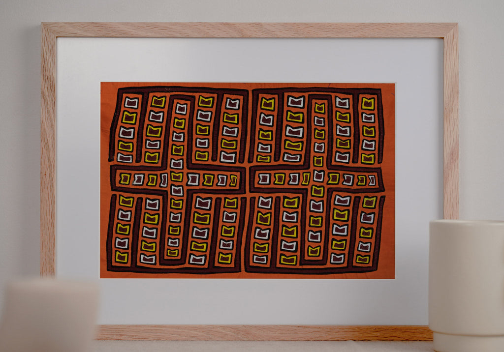 Christian Cross Orange Mola