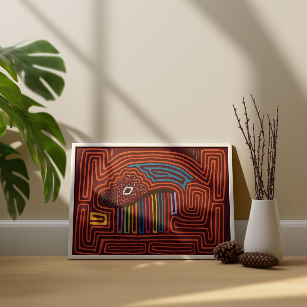Rainbow Sheep Dog in Maze Mola