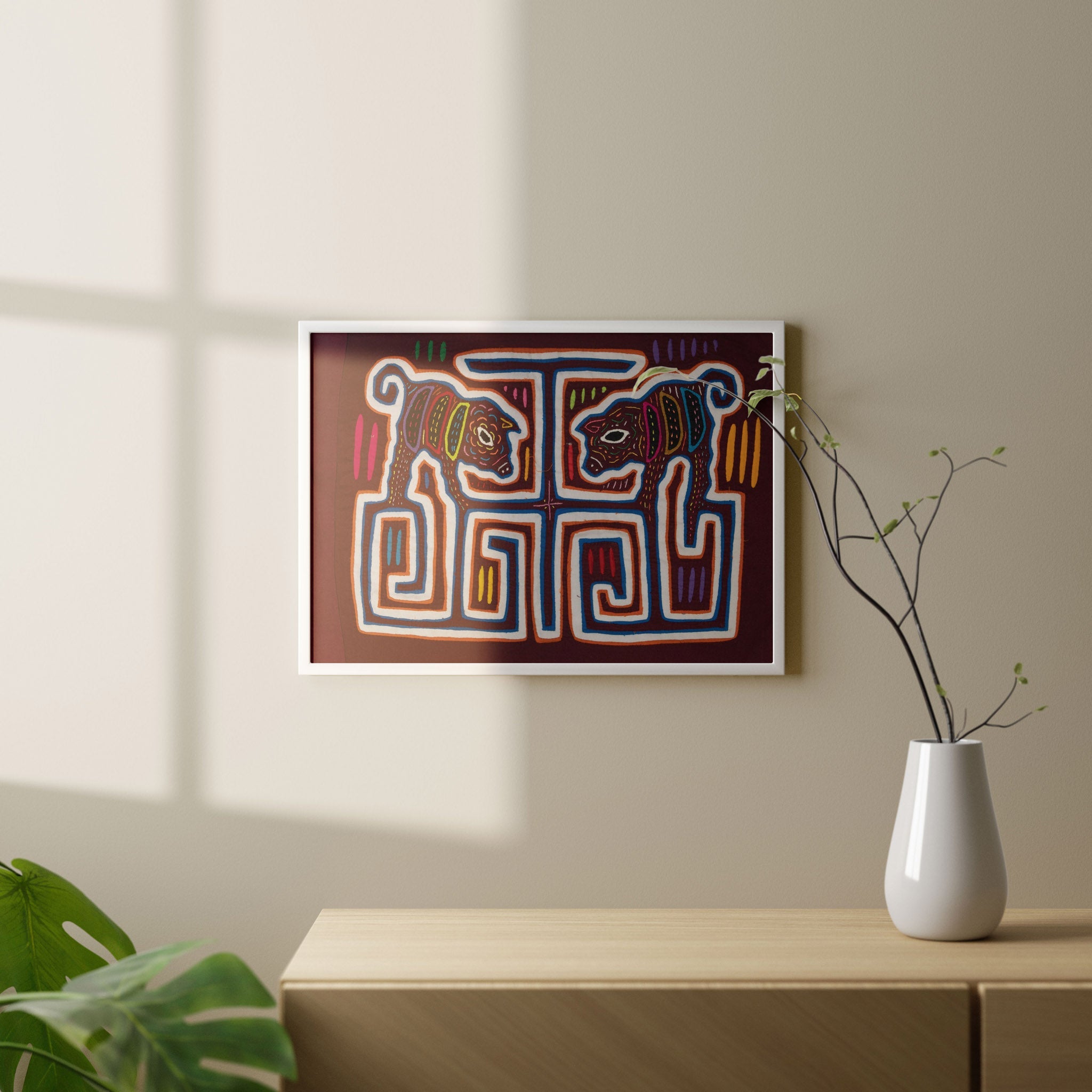 Maroon White Little Piggy Pig Went Mola