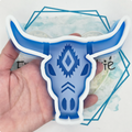 Aztec Bull Skull Freshie Mold