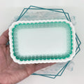 Turquoise Rectangle Frame Freshie Mold