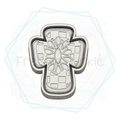 Checkered Concho Cross Freshie Mold