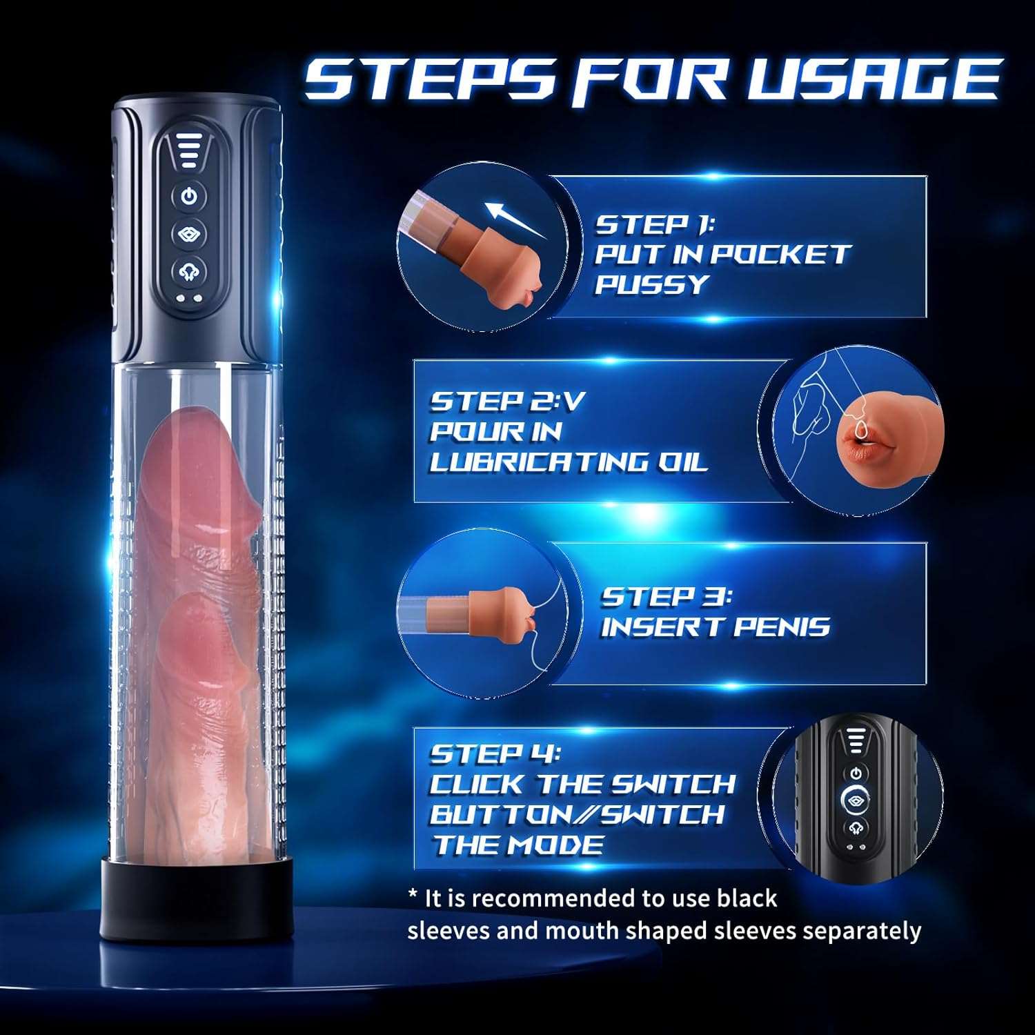 Realistic Vagina Chamber Male Masturbator