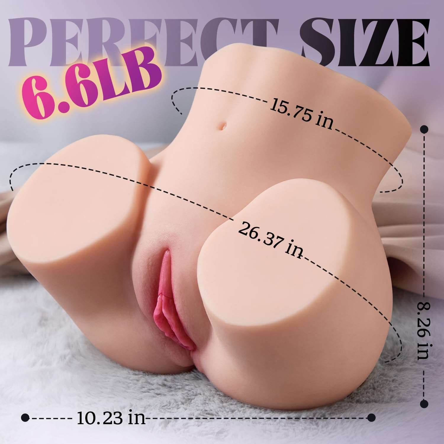 Compact Curvy Sex Doll for Easy Handling