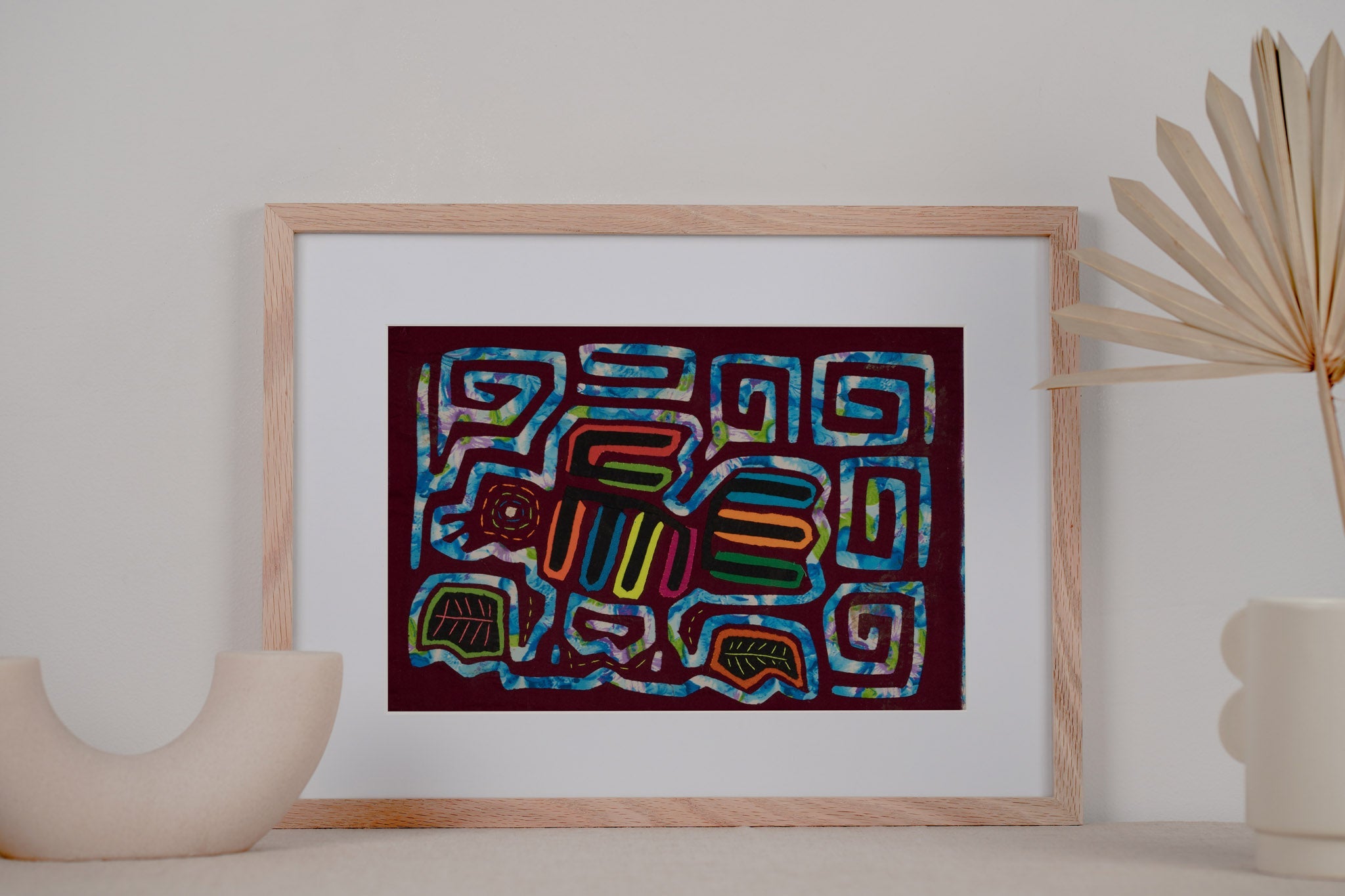 Maroon And Blue Bird Mola