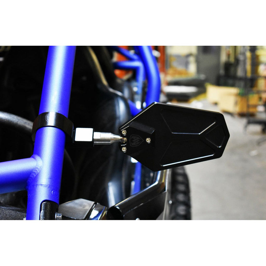 Billet Convex Mirrors Fits 1.75"- 2" (SET of 2) - Black