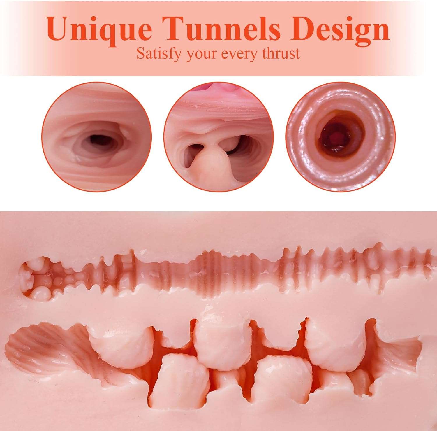Lifelike Male Masturbator Sex Doll with Realistic Vagina