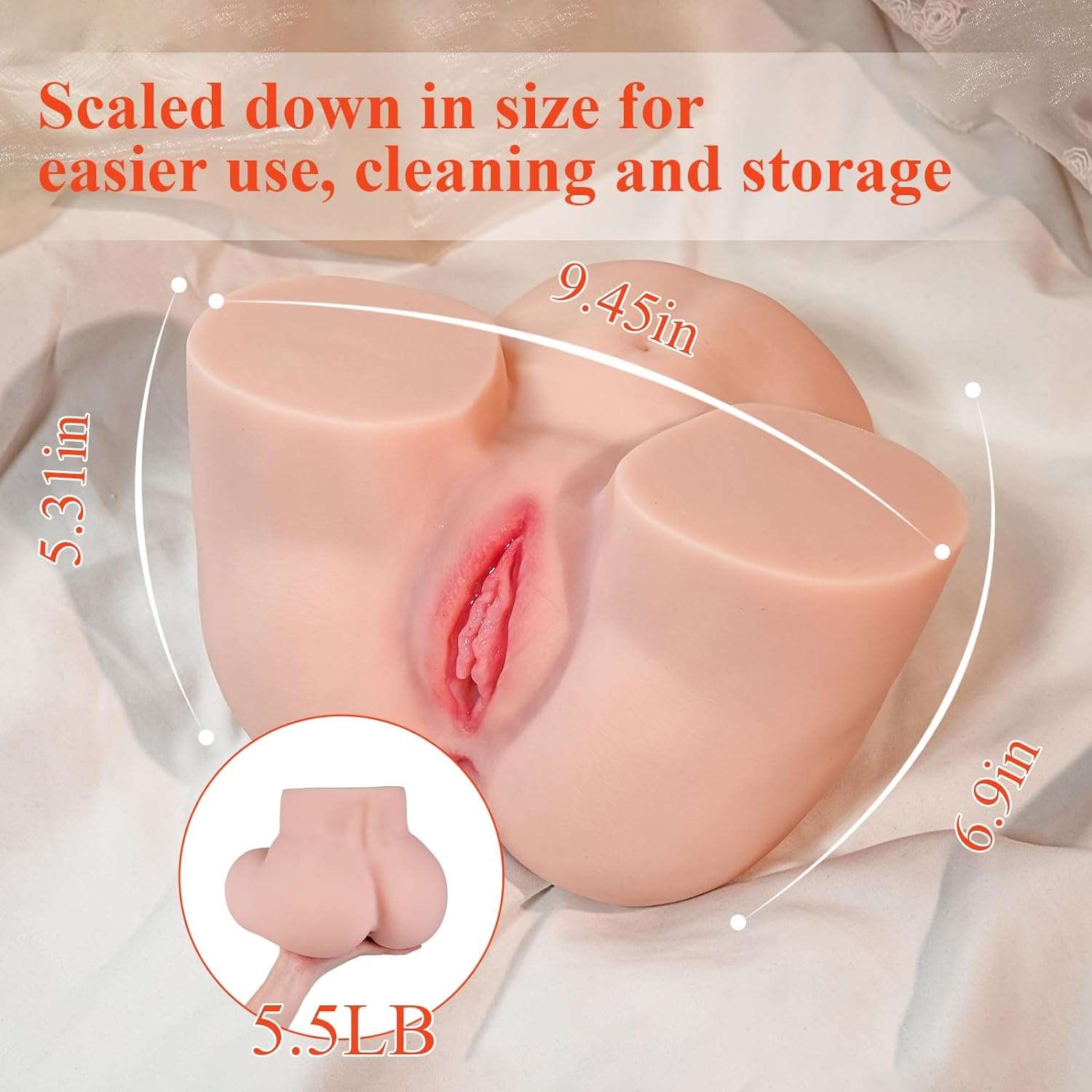 Lifelike Male Masturbator Sex Doll with Realistic Vagina