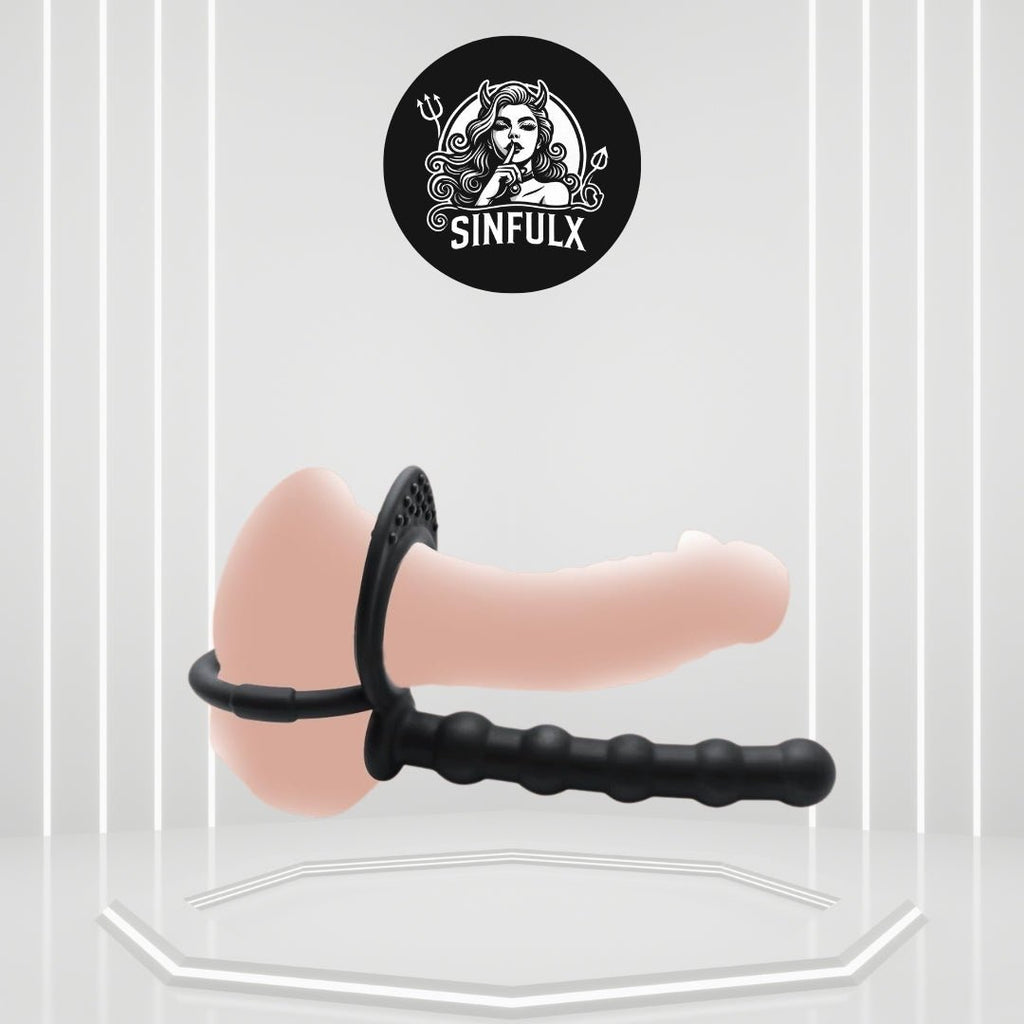 Dual Sensation Penis Ring Anal Plug