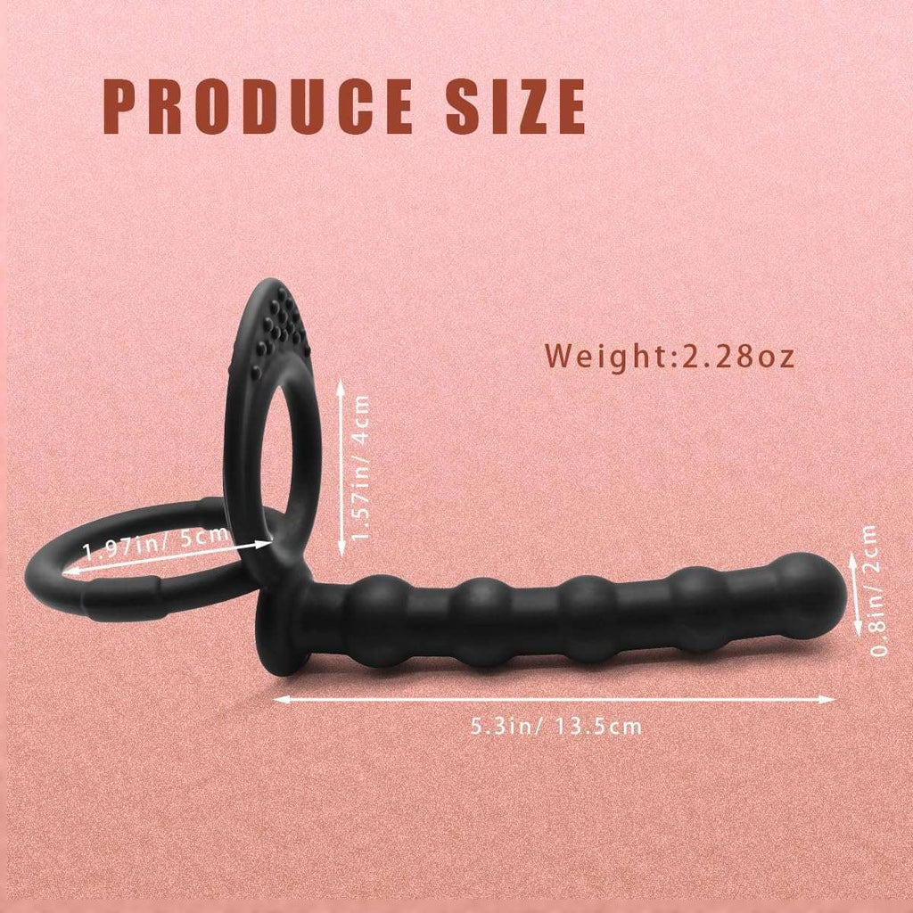 Dual Sensation Penis Ring Anal Plug
