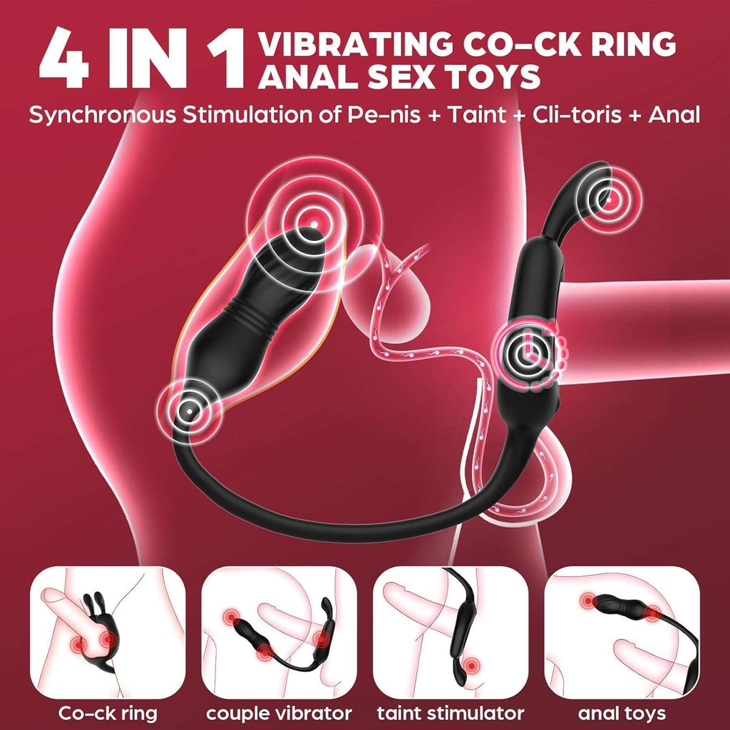 SereneWhirl Thrusting Prostate & Penis Ring Massager