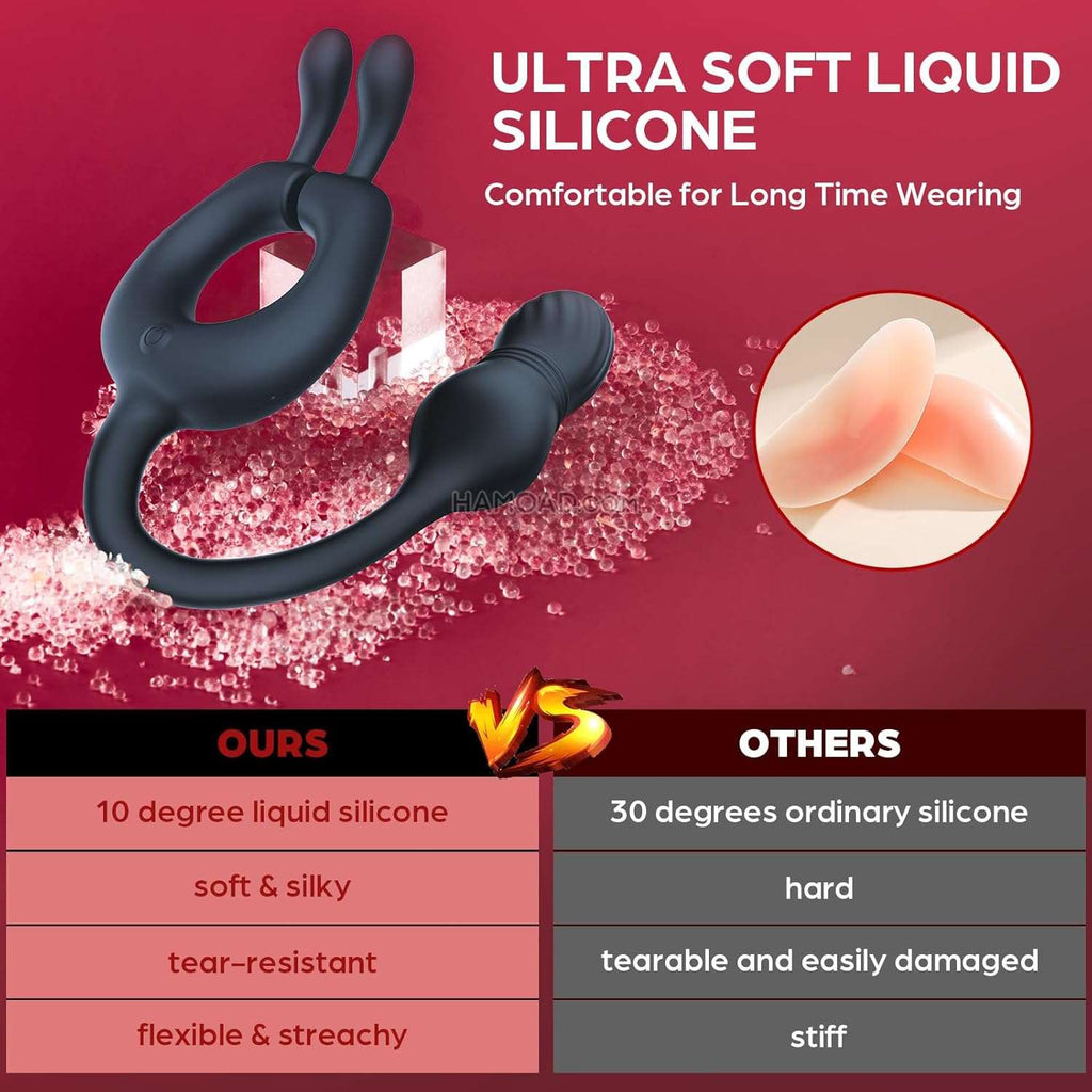 SereneWhirl Thrusting Prostate & Penis Ring Massager