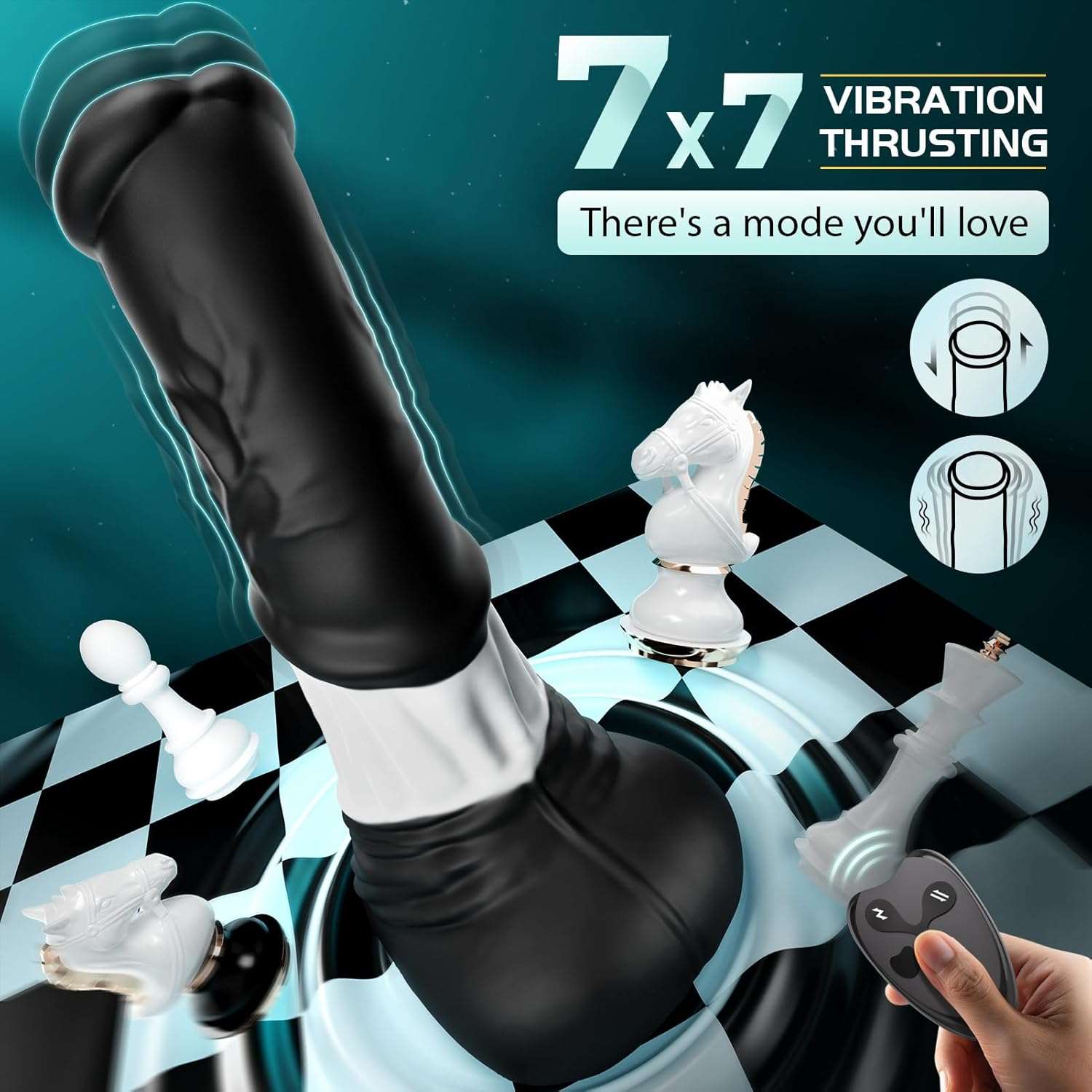 Remote Control Monster Dildo Vibrator