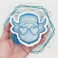 Highland Cow with Glasses Freshie Mold