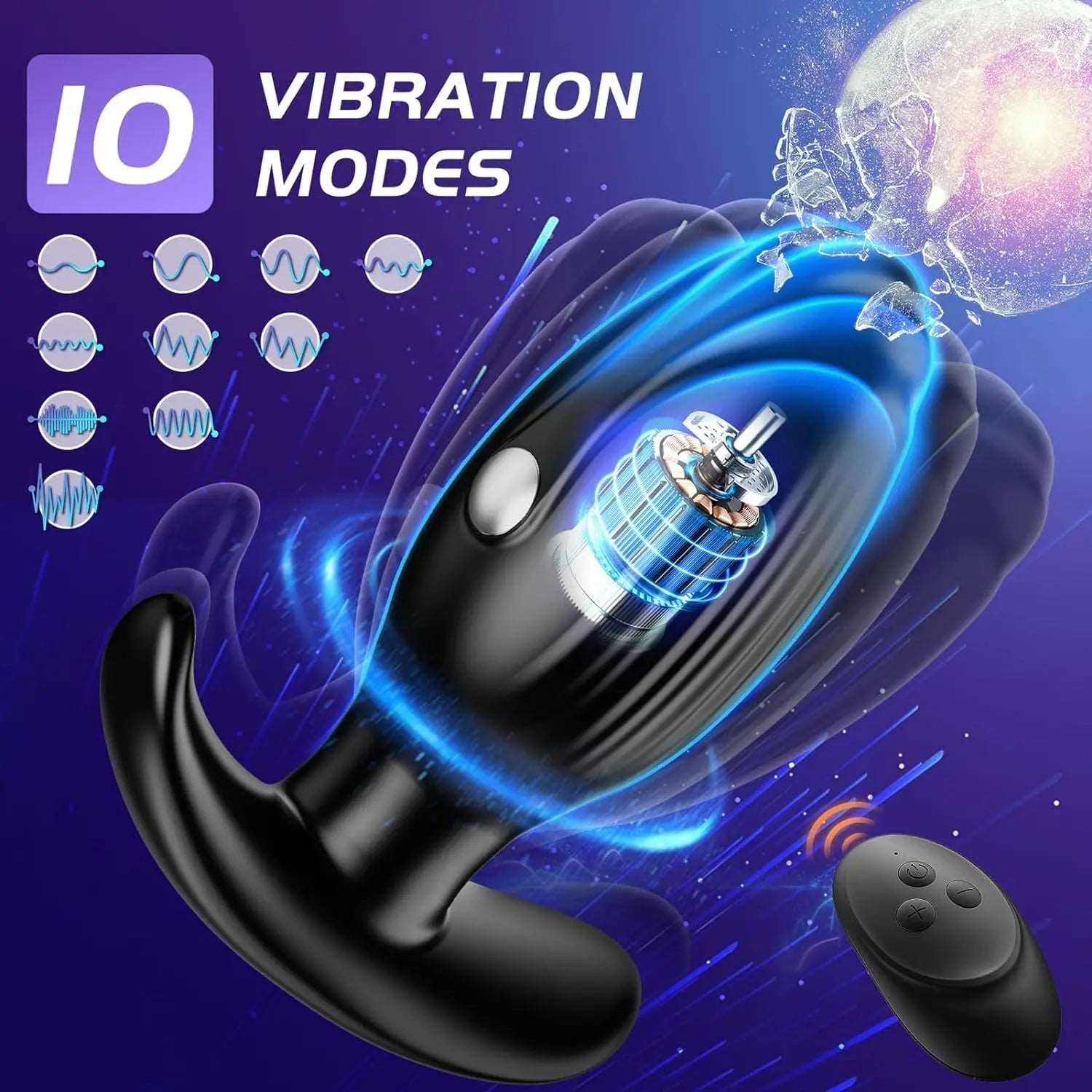 Electric Shock Butt Plug Vibrator