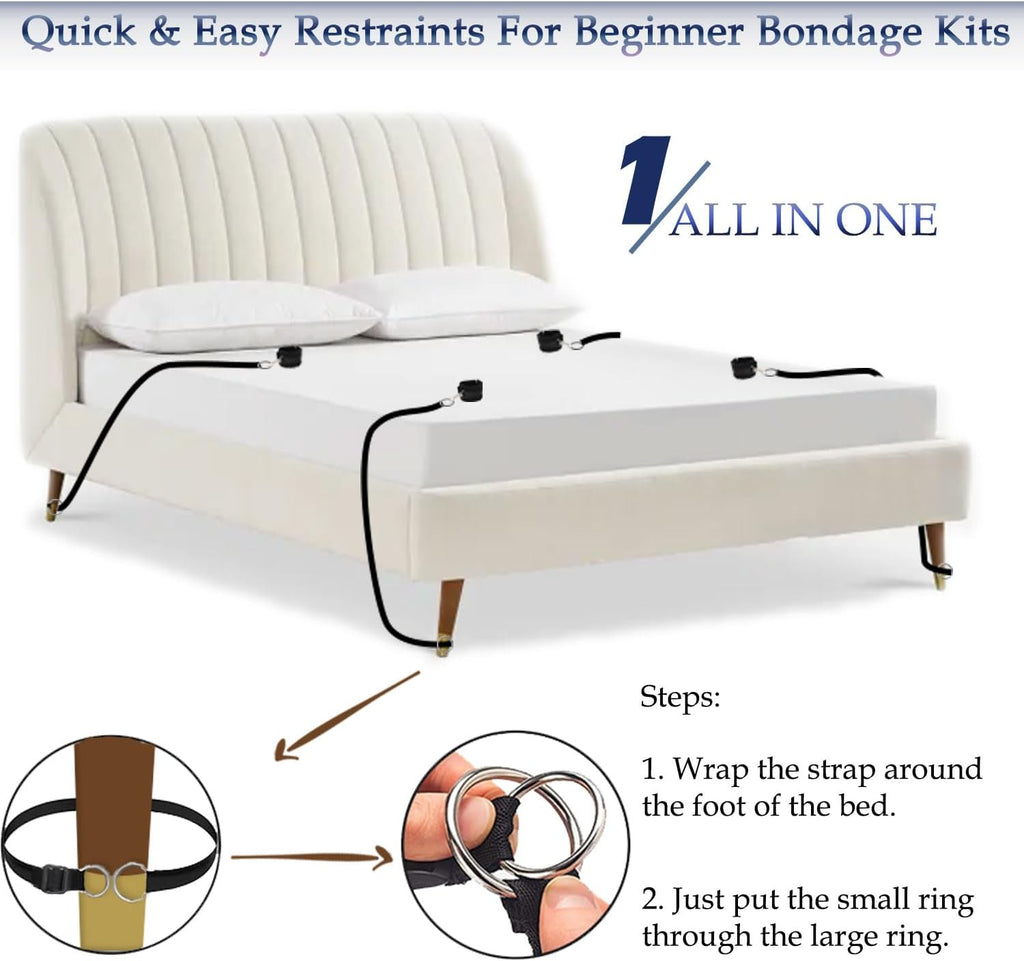BDSM Bondage Bed & Restraints Kit