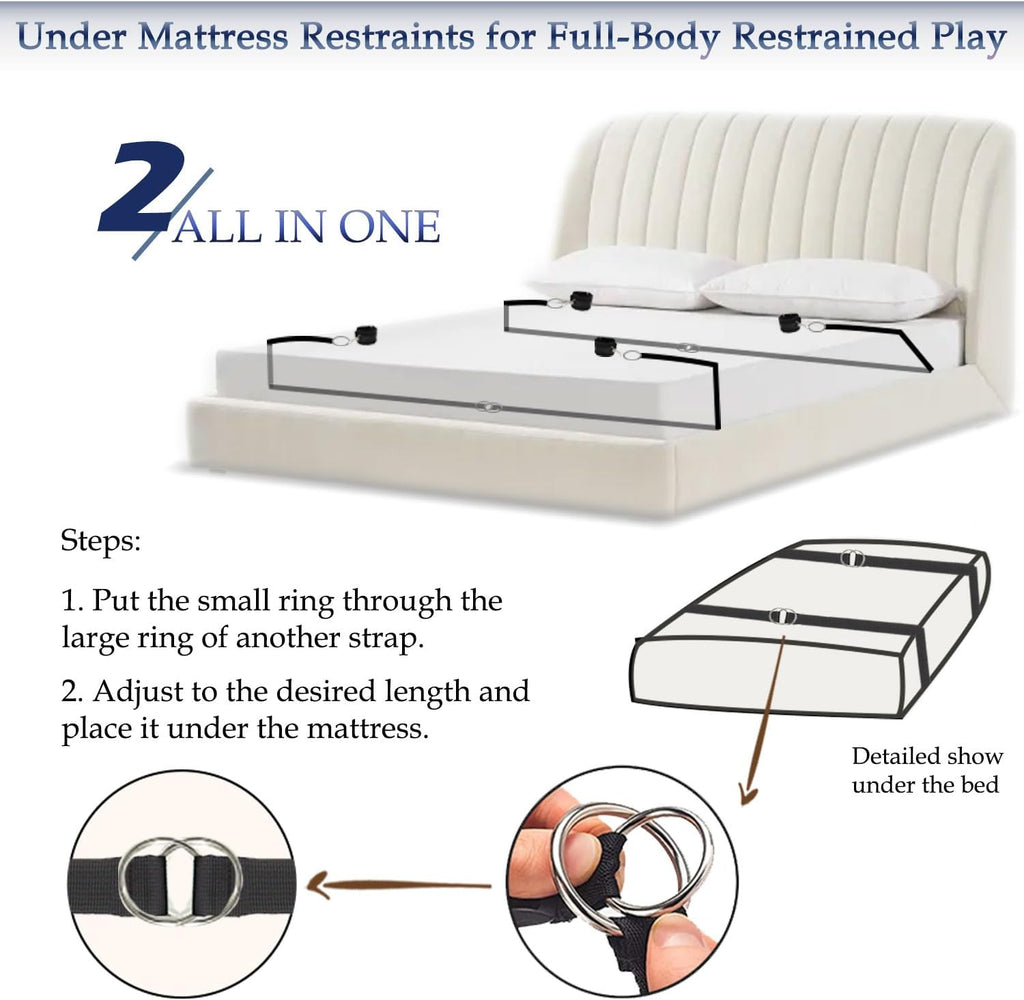 BDSM Bondage Bed & Restraints Kit
