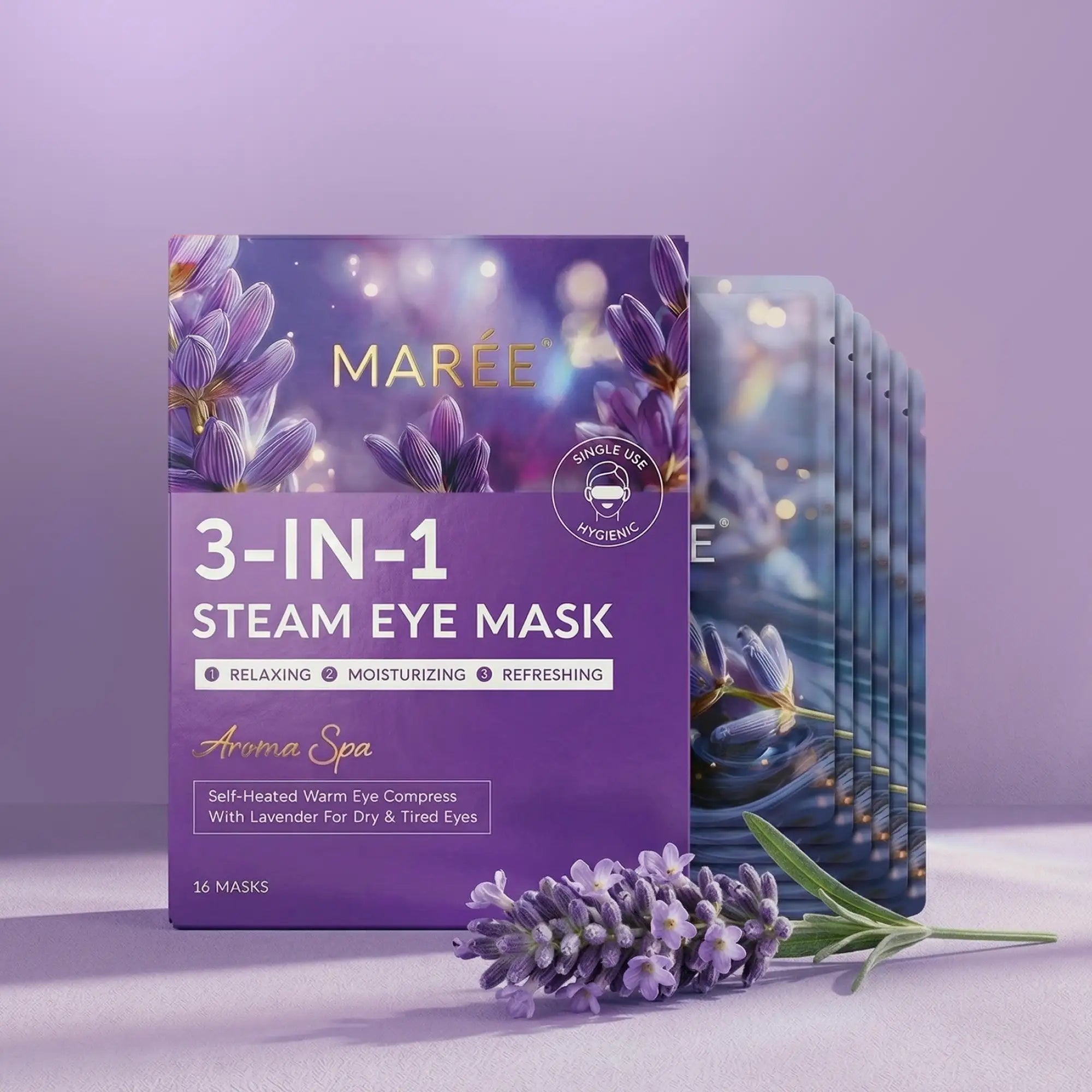 Mascarilla de vapor aromática para ojos