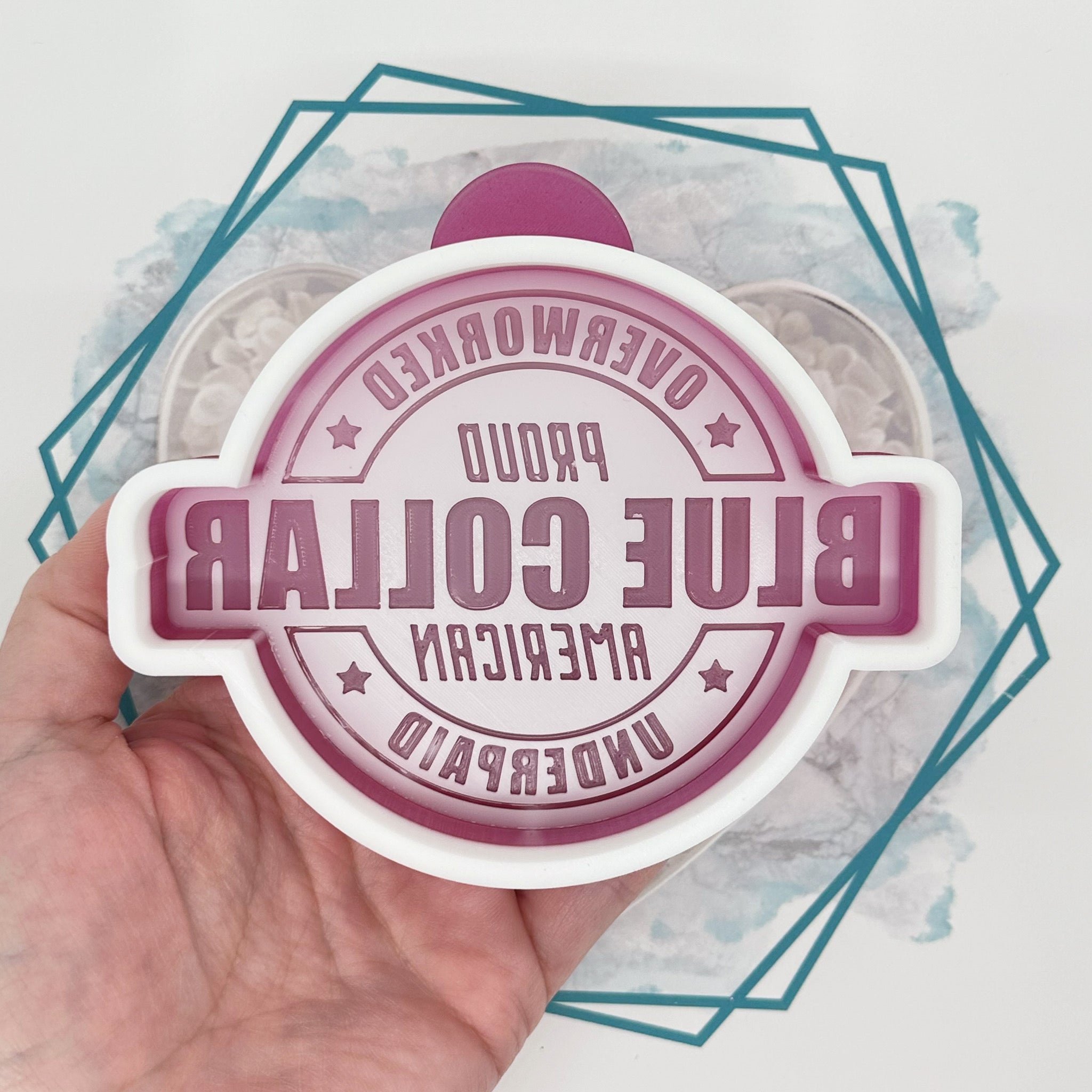 Overworked Blue Collar Freshie Mold