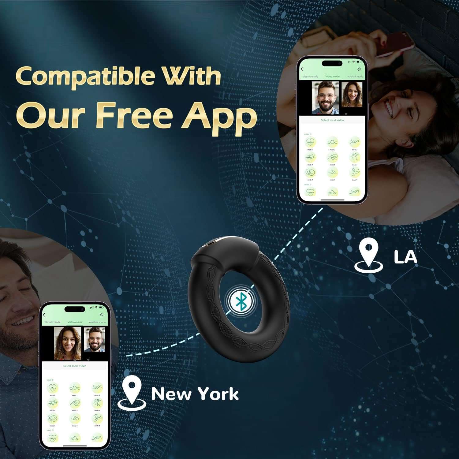 App Control Dynamic Penis Ring
