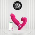 Remote Control Rose Clit Stimulation Dildo