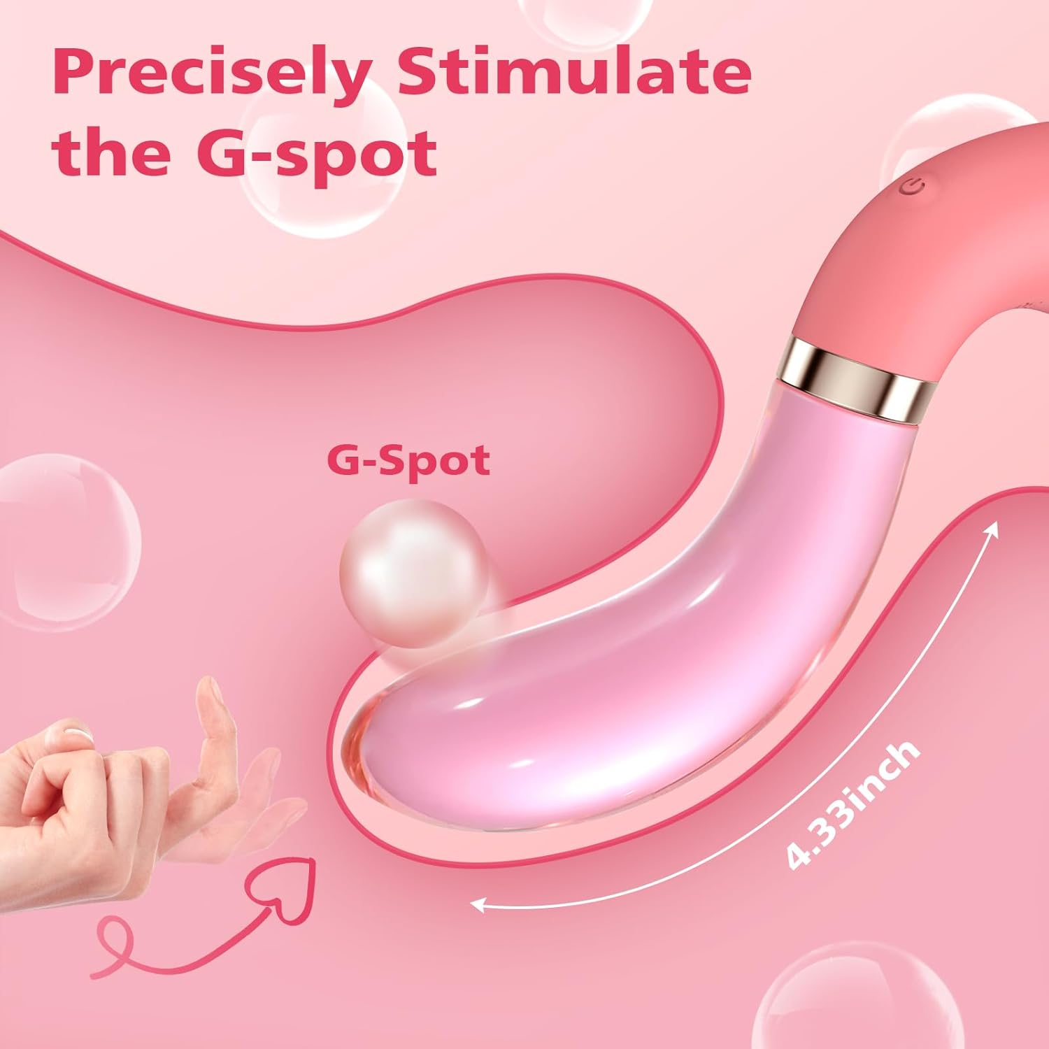 FrostWhisper Dual Ended Dildo Vibrator