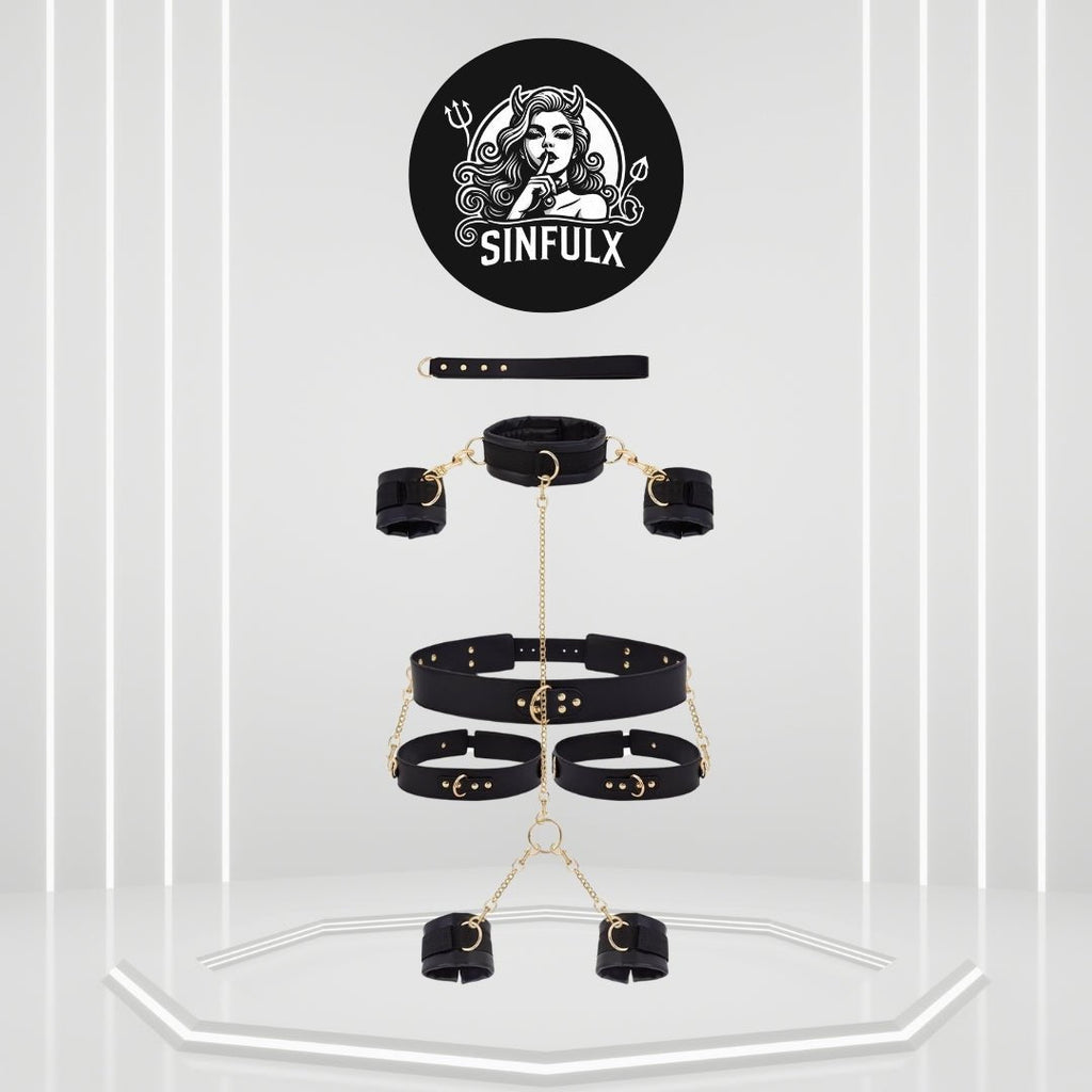 Full-Body Neck-to-Ankle BDSM Restraint Kit