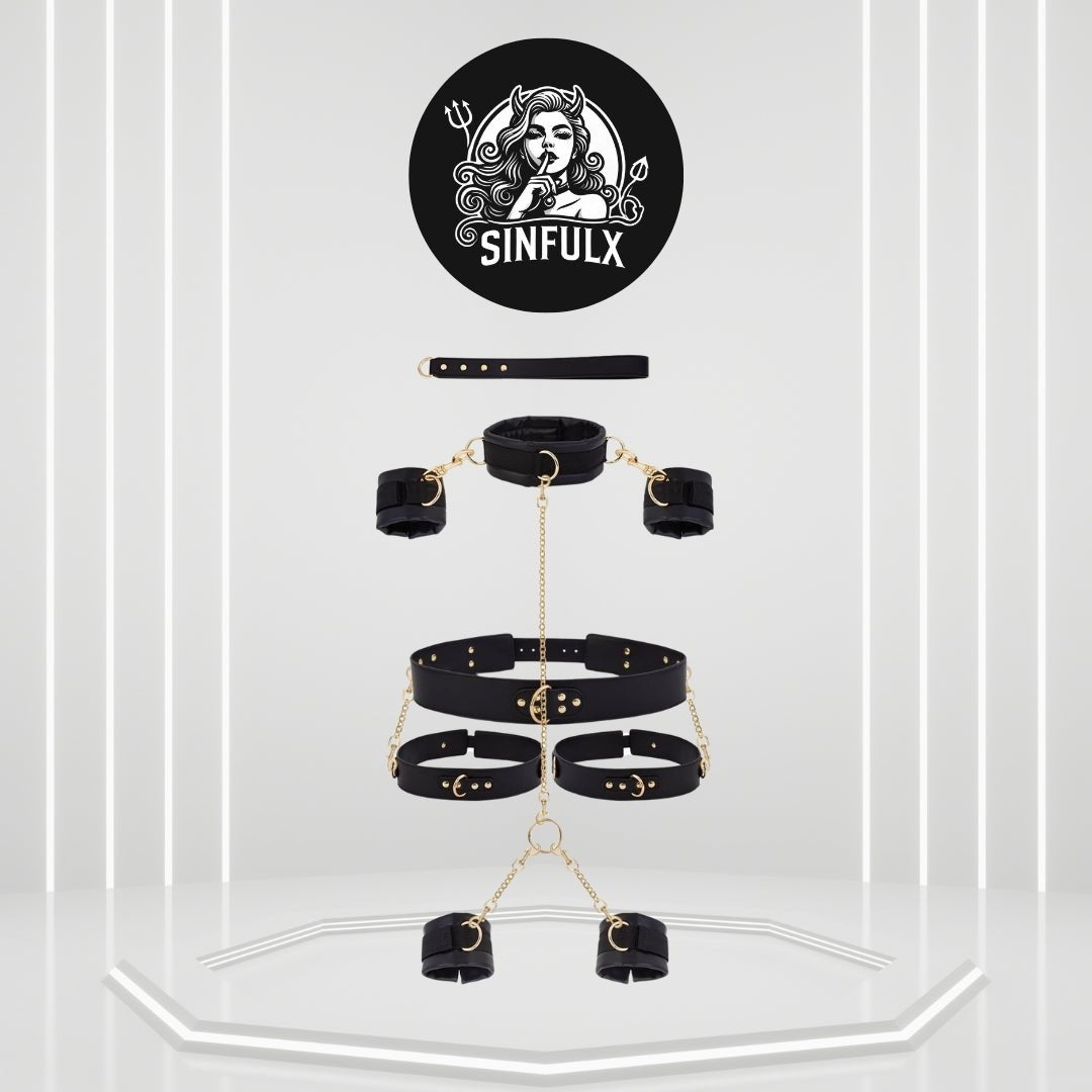 Full-Body Neck-to-Ankle BDSM Restraint Kit