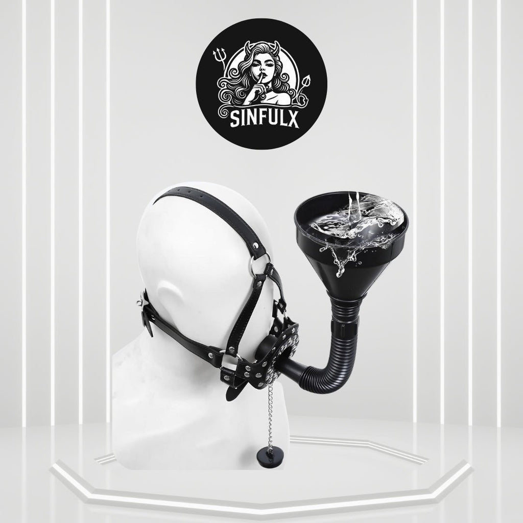 Extreme BDSM Funnel Sex Mask