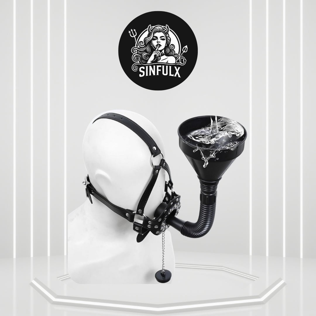 Extreme BDSM Funnel Sex Mask