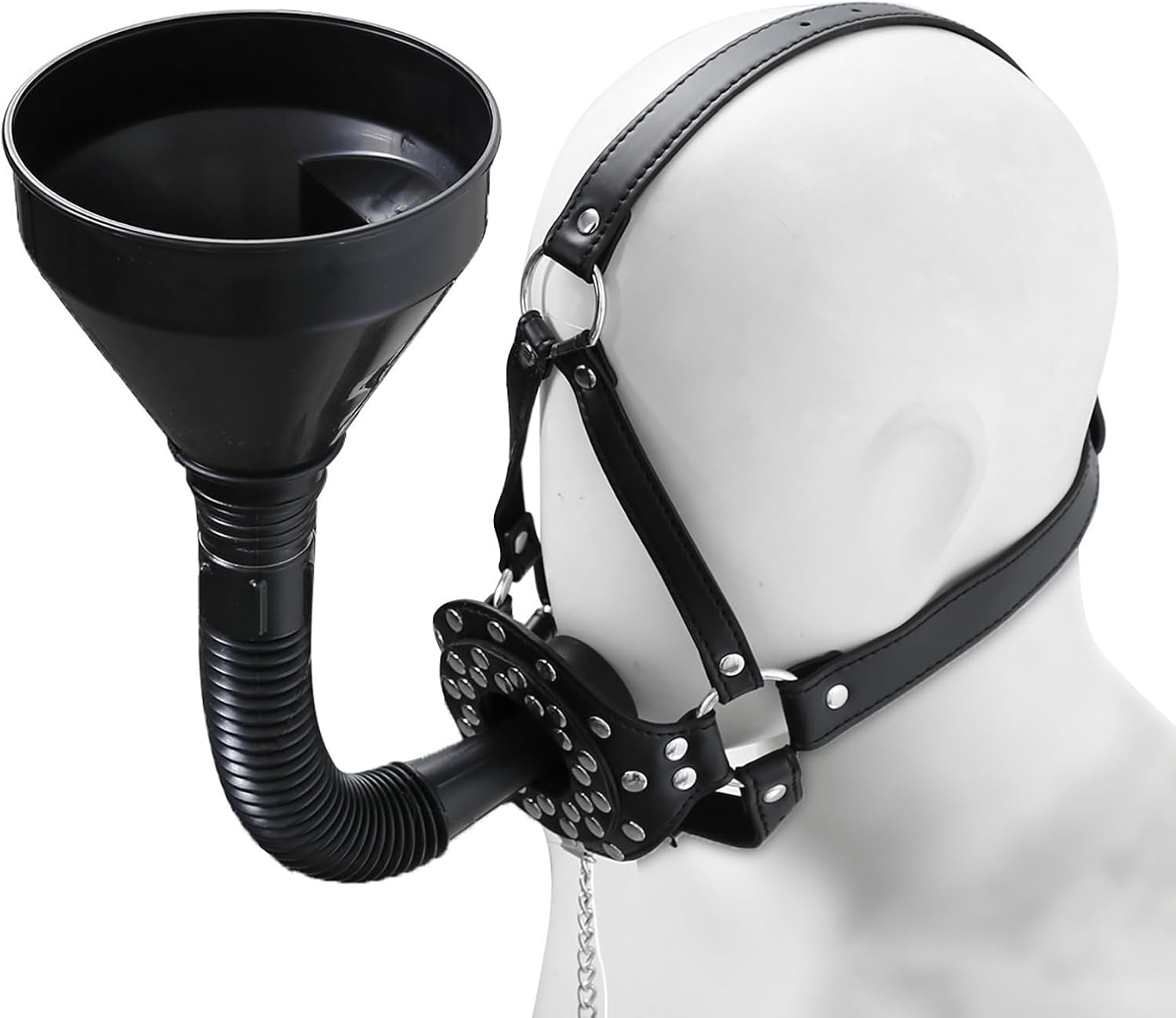 Extreme BDSM Funnel Sex Mask