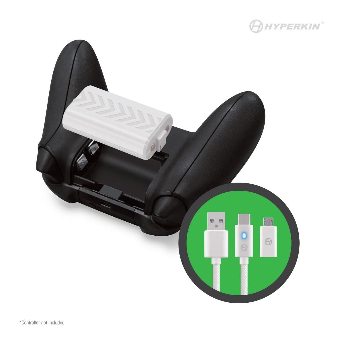 Kit de batería Game N' Charge (Blanco) compatible con Xbox Series X® / Xbox Series S®/ Xbox One