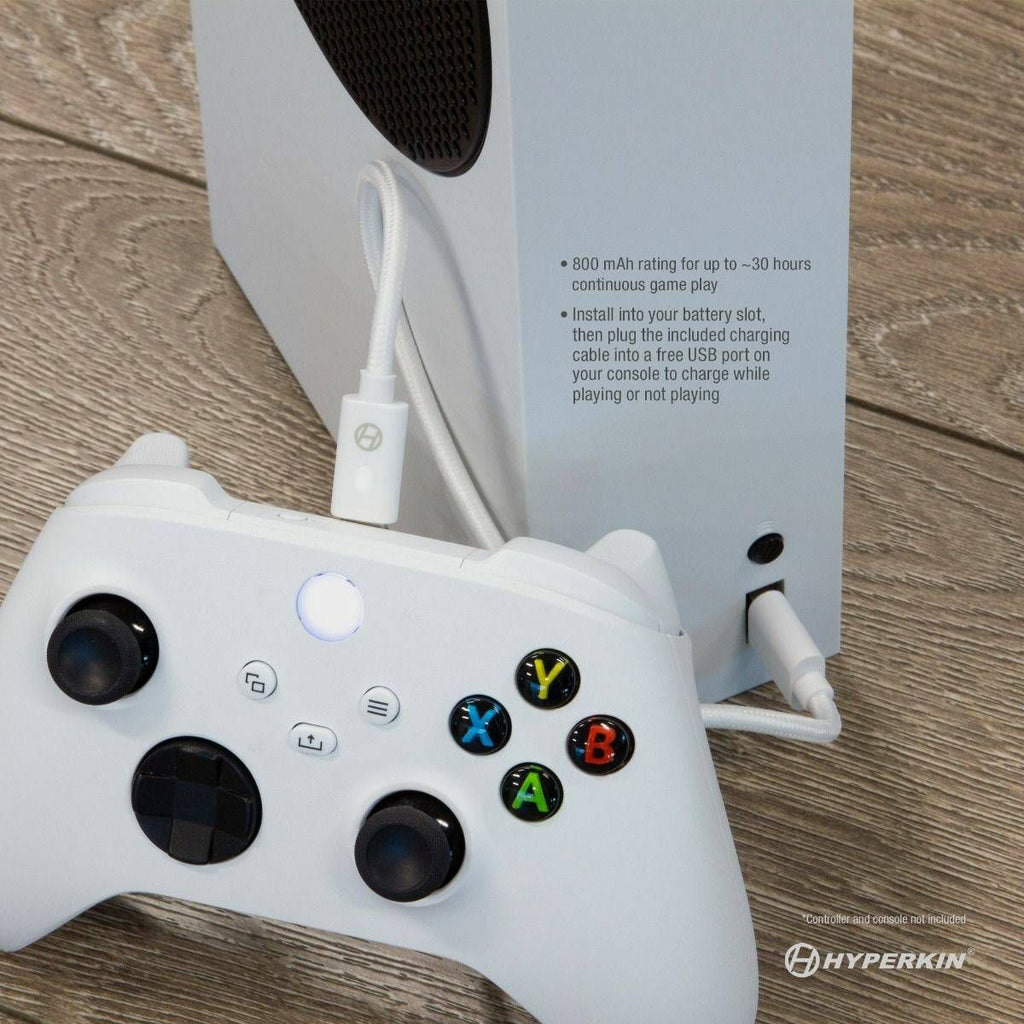 Kit de batería Game N' Charge (Blanco) compatible con Xbox Series X® / Xbox Series S®/ Xbox One