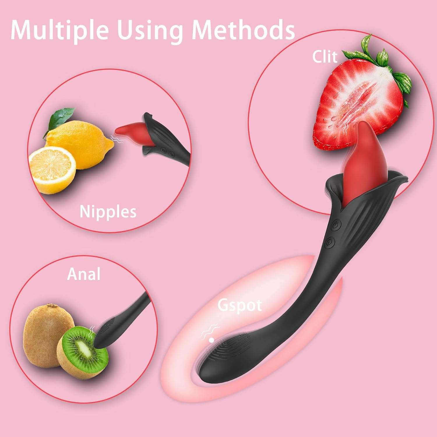 FloralDelight Rose Clitoral Stimulation Vibrator