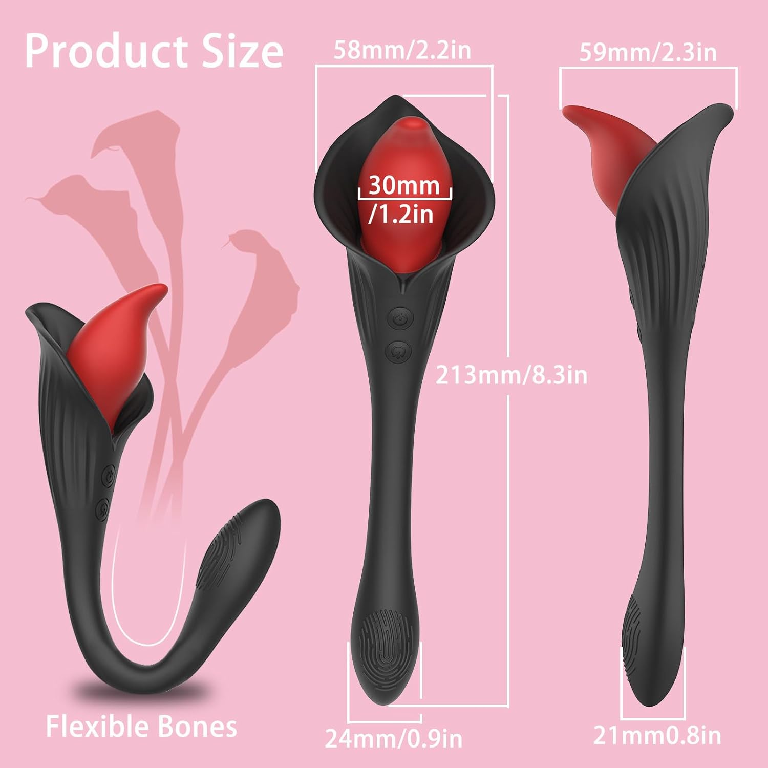 FloralDelight Rose Clitoral Stimulation Vibrator