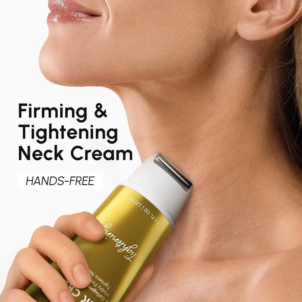 Masajeador de crema reafirmante de colágeno para el cuello