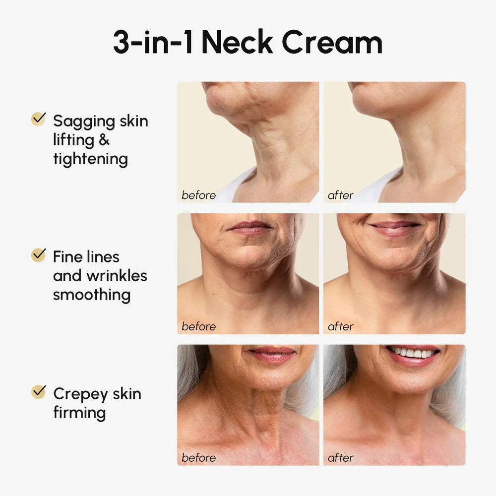 Masajeador de crema reafirmante de colágeno para el cuello