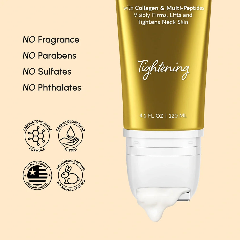 Masajeador de crema reafirmante de colágeno para el cuello