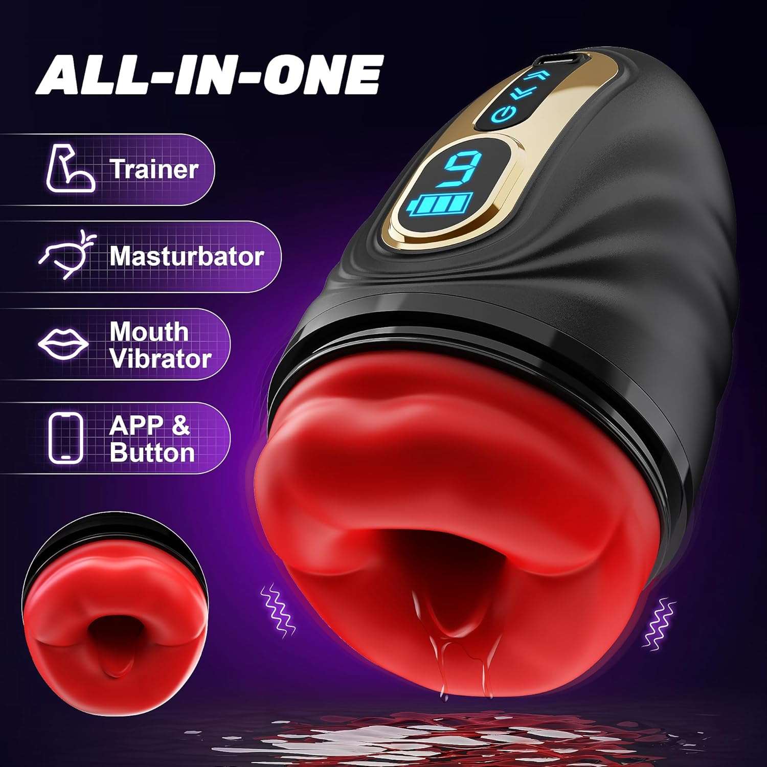 NovaReach 2-in-1 Penis Trainer & App-Controlled Male Masturbator