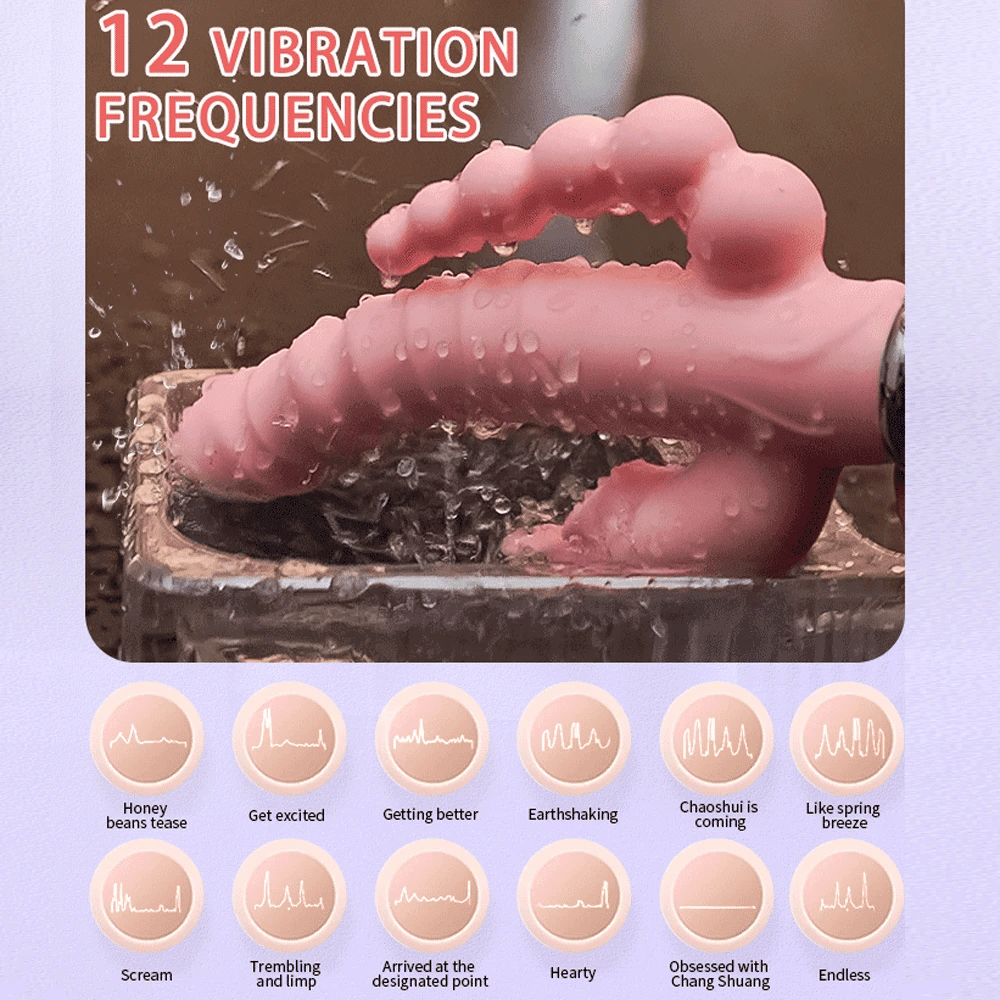 TriFusion 3-in-1 Rabbit Tongue Vibrator