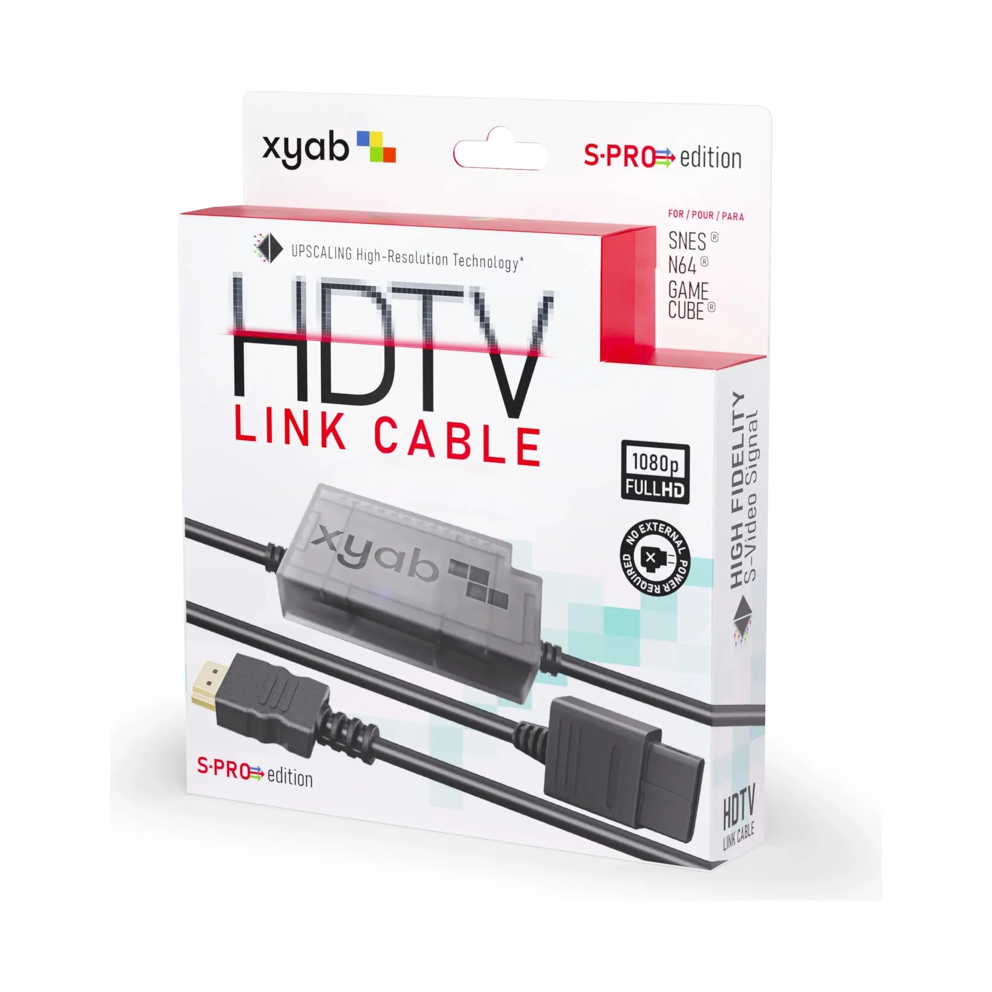 Cable de enlace HD S-PRO para Nintendo SNES® / N64® / GameCube®
