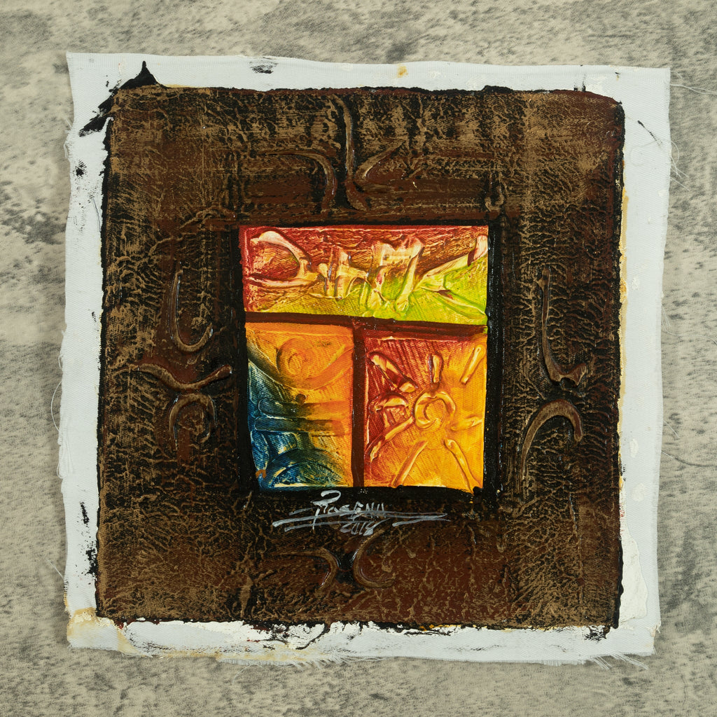 Haitian Painting Sundown Spectrum