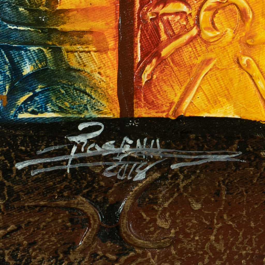 Haitian Painting Sundown Spectrum
