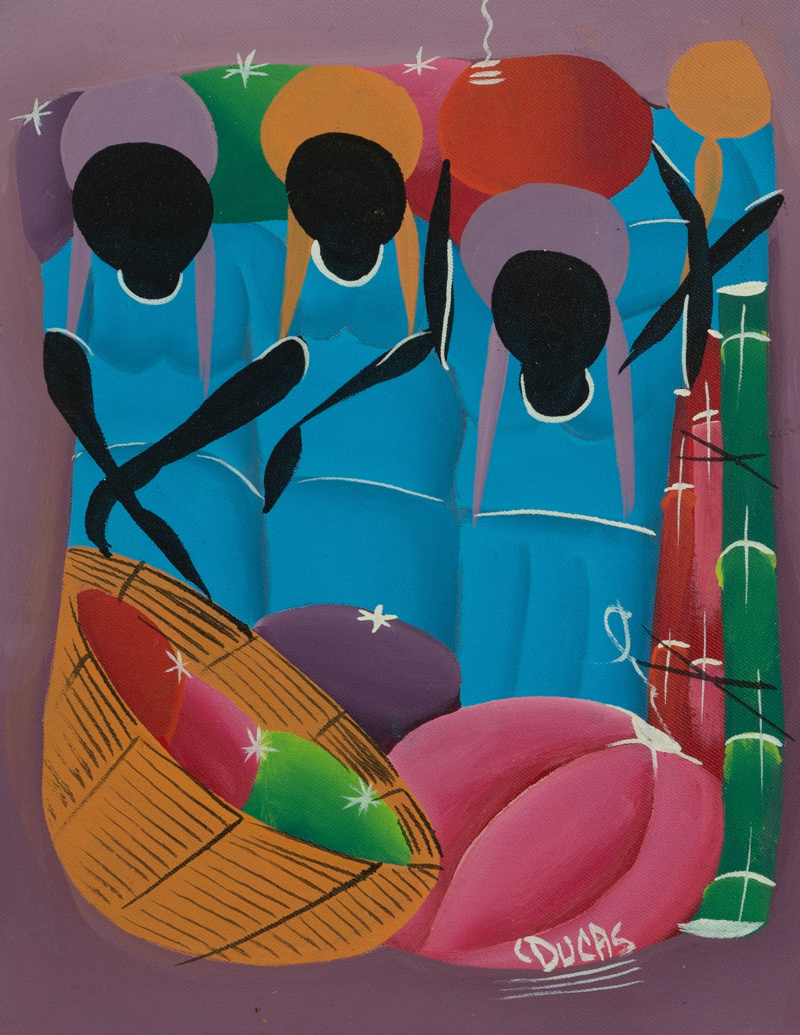Haitian Painting Marketplace Melody