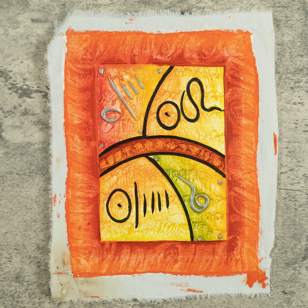Haitian Painting Solar Vibrance