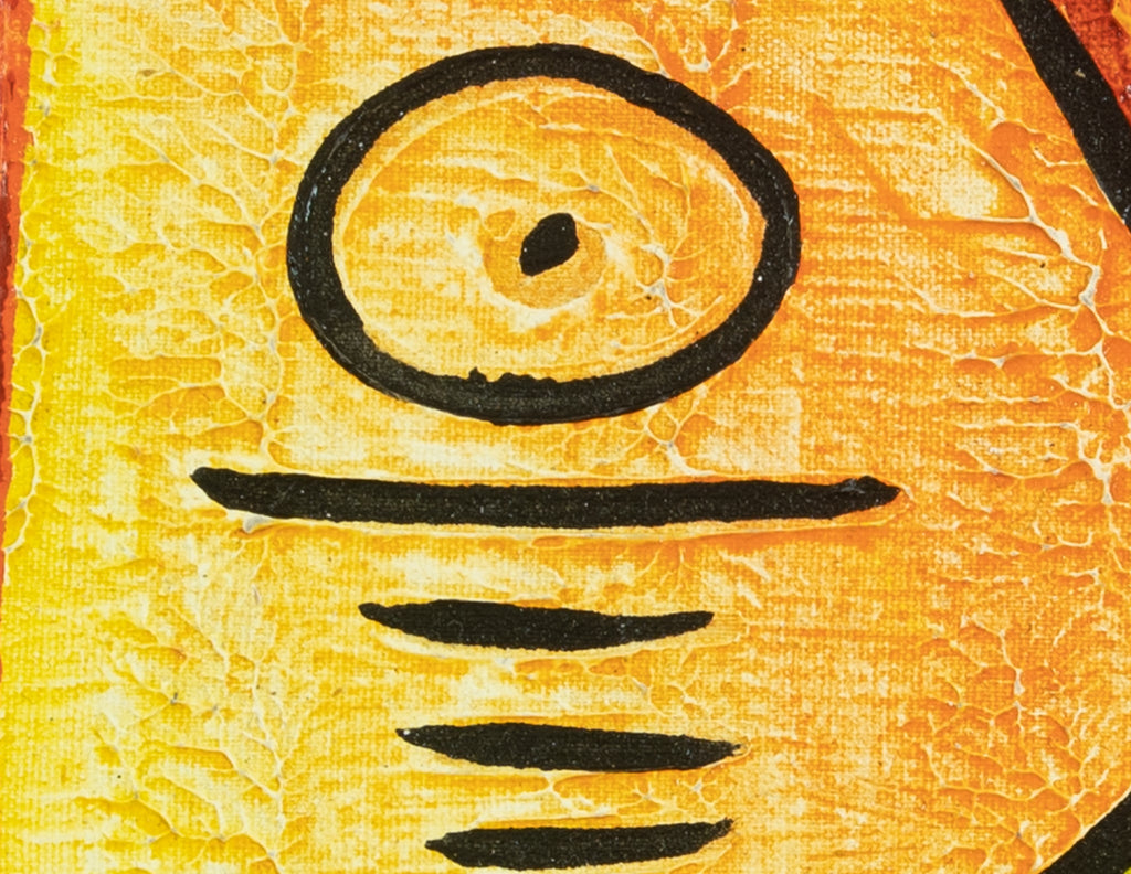 Haitian Painting Solar Vibrance
