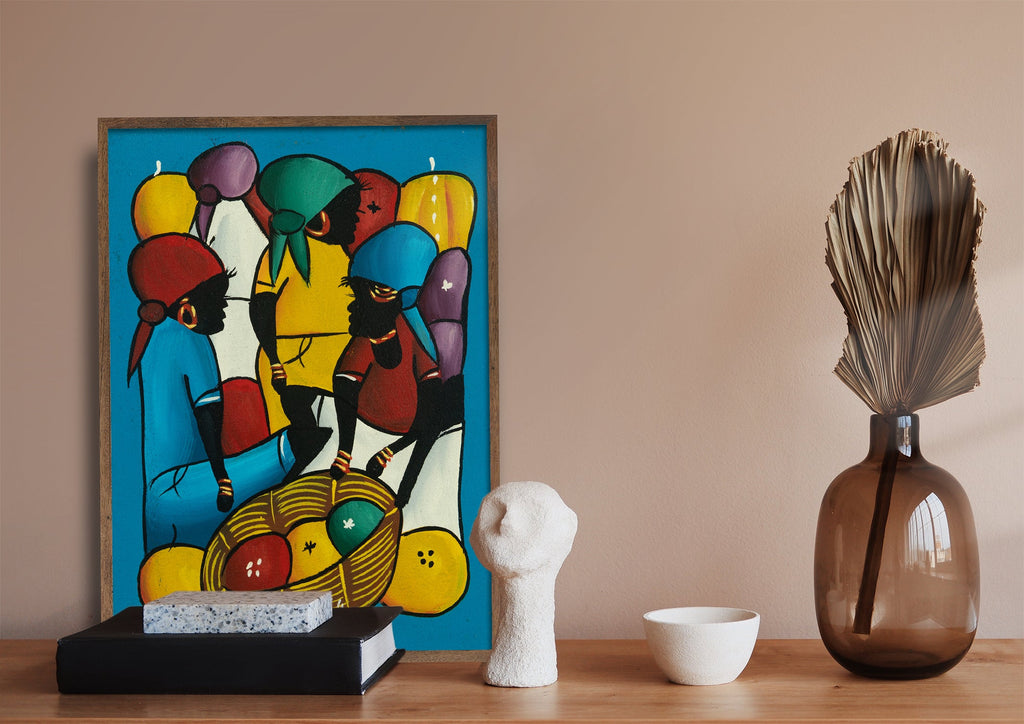 Haitian Painting Marketplace Rhythms