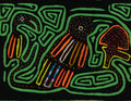 Black And Green Back Biter Jungle Bird Mola